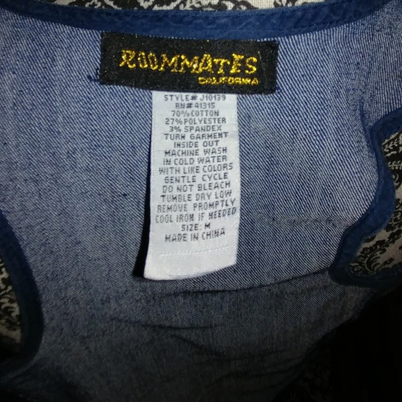 Denim blue vest size M - Picture 2 of 4